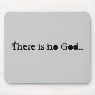 Kein Gott mousepad (grau)