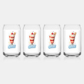 Kein Gourmet-Erdbeerparfait und Glas (Hinten)