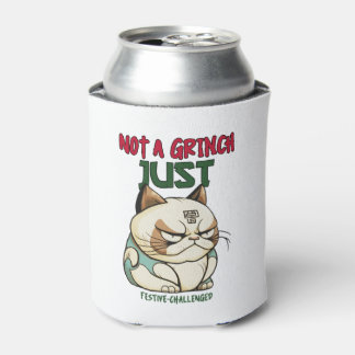 Kein Grinch, nur festlich herausgefordert Lustiger Dosenkühler