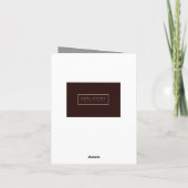 Kein großes Fuss Denken Sie an Ihre Karte (schwarz (Rückseite)