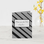 Kein großes Fuss Denken Sie an Ihre Karte (schwarz (Gelbe Blume)