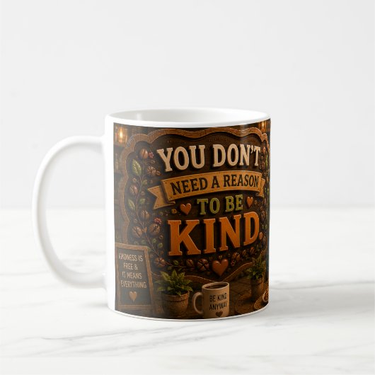 Kein Grund freundlich zu sein Kaffeetasse (Links)
