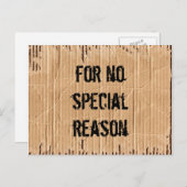 kein Grund Postkarte (Vorne/Hinten)