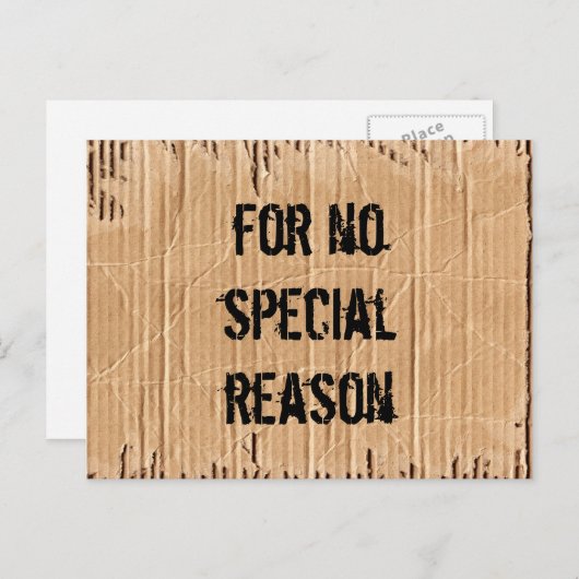 kein Grund Postkarte (Vorne/Hinten)