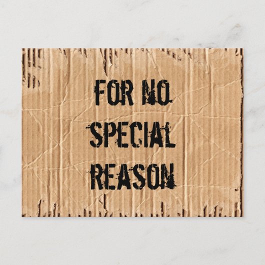 kein Grund Postkarte (Vorderseite)