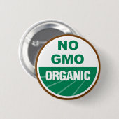 Kein GVO Bio Button (Vorne & Hinten)
