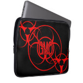 Kein GVO - Fall-Biogefährdung GVO - Laptop-Sieb Laptopschutzhülle (Vorne Rechts)