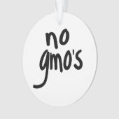 Kein GVO fördert gesunde Lebensmittel in Weiß Ornament (Vorderseite)