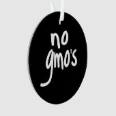 Kein GVO fördert gesunde Lebensmittel schwarz Ornament (Vorderseite)