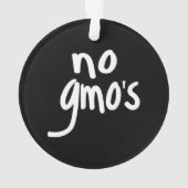 Kein GVO fördert gesunde Lebensmittel schwarz Ornament (Rückseite)