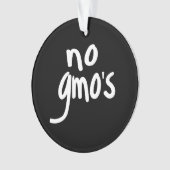 Kein GVO fördert gesunde Lebensmittel schwarz Ornament (Vorderseite)