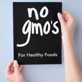 Kein GVO für die Gesundheitsförderung von Lebensmi Flyer (Hand)