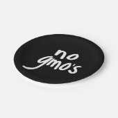 Kein GVO für die Gesundheitsförderung von Lebensmi Pappteller (Schrägansicht)