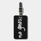 Kein GVO für eine gesunde Lebensmittelumgebung sch Gepäckanhänger (Vorderseite vertikal)