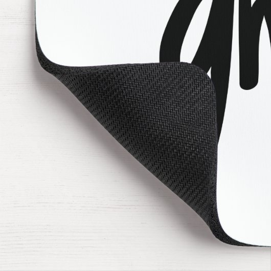 Kein GVO für gesundheitsfördernden schwarzen Text Mousepad (Ecke)