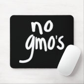 Kein GVO für gesundheitsfördernden schwarzen Text Mousepad (Mit Mouse)