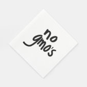 Kein GVO für gesundheitsfördernden schwarzen Text Serviette (Ecke)