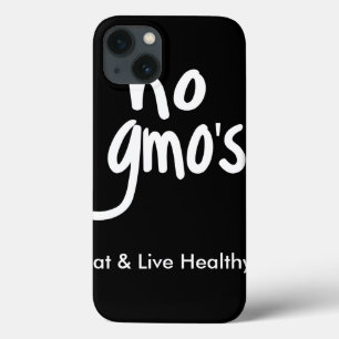 "Kein GVO isst gesunde Schwarz-weiße Werbeaktion Case-Mate iPhone Hülle