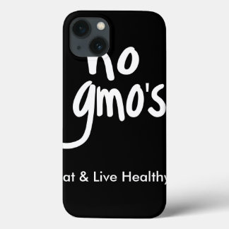 "Kein GVO isst gesunde Schwarz-weiße Werbeaktion Case-Mate iPhone Hülle