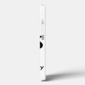 "Kein GVO isst gesunde weiße schwarze Werbeaktion Case-Mate iPhone Hülle (Rückseite / Links)