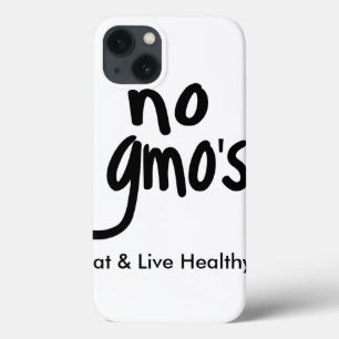 Kein GVO isst gesunde, weiße Werbeaktion Case-Mate iPhone Hülle