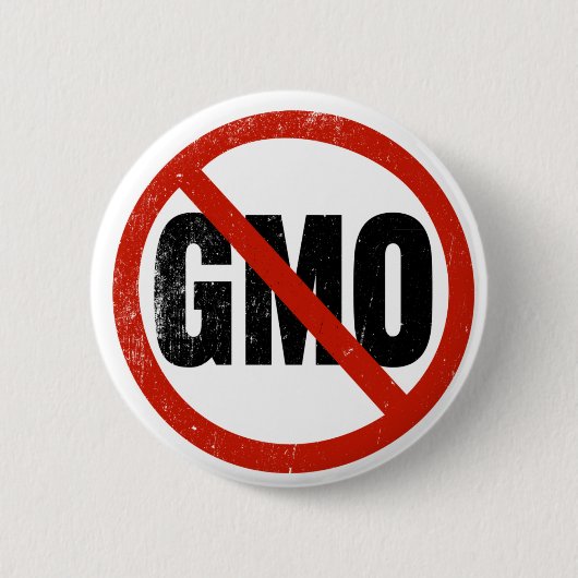 Kein GVO, nicht GVO, März gegen Monsanto Button (Vorderseite)