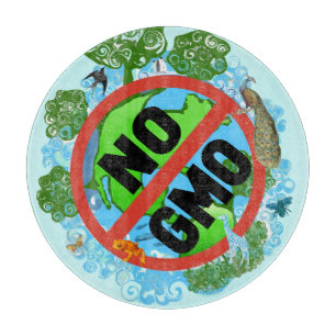 Kein GVO Schneidebrett