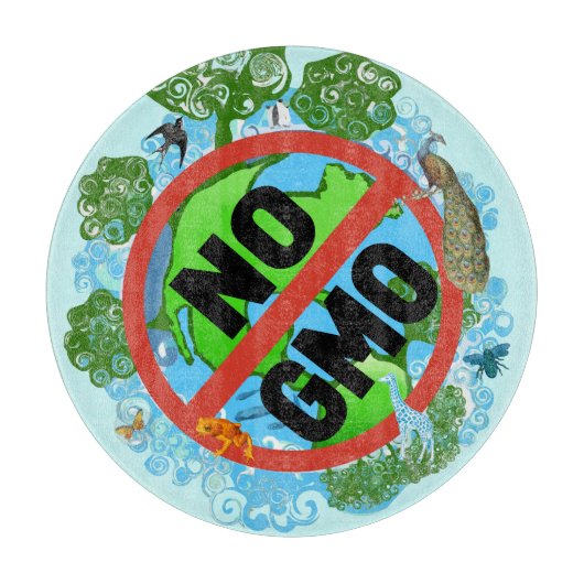 Kein GVO Schneidebrett (Vorderseite)