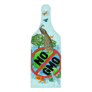 Kein GVO Schneidebrett