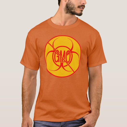 Kein GVO-Shirt Bio Hazard GVO Geschenke T-Shirt (Vorderseite)