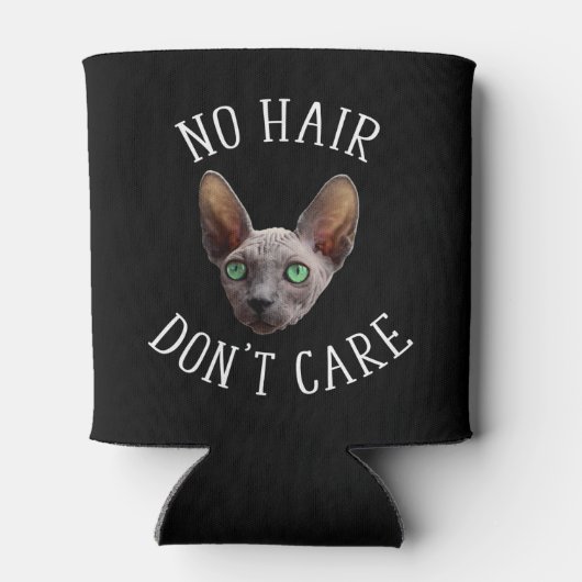 Kein Haar kümmert sich nicht um die lustige Sphynx Dosenkühler (Rückseite)