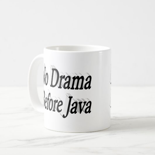 Kein halber Text für das Drama Zitat Kaffeetasse (Vorderseite Links)