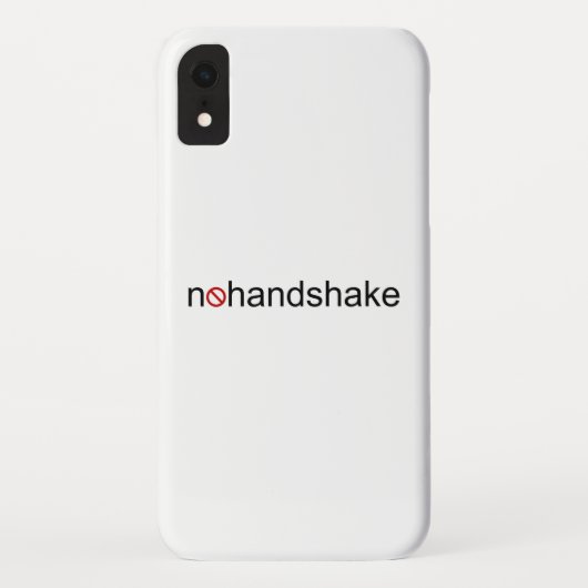 Kein Handshake Case-Mate iPhone Hülle (Rückseite)