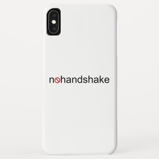 Kein Handshake Case-Mate iPhone Hülle (Rückseite)