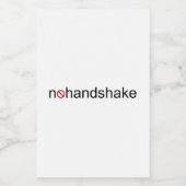 Kein Handshake Lebensmitteletikett (Einzelnes Label)