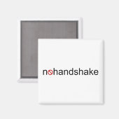 Kein Handshake Magnet (Vorderseite/Rückseite)