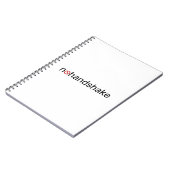 Kein Handshake Notizblock (Linke Seite)