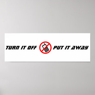 Kein Handy-Poster Poster