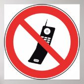 Kein Handy-Zeichen Poster (Vorne)