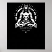 Kein Harmaufkleber Poster (Vorne)