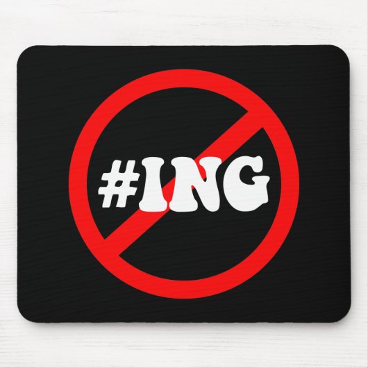 kein Haschetikettieren Mousepad (Vorne)