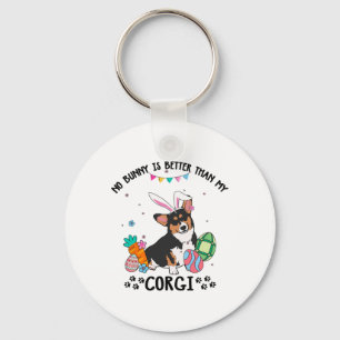Kein Hase ist besser als mein dreifarbiger Corgi-H Schlüsselanhänger