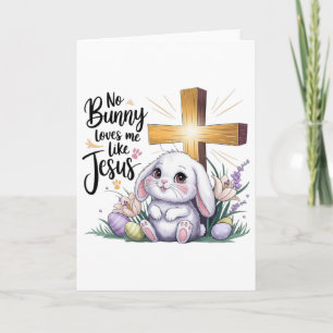 Kein Hase liebt mich wie Jesus Osterglaube Karte
