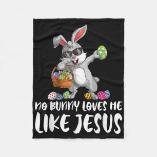 Kein Hase liebt mich wie Jesus Ostern Christlich F Fleecedecke