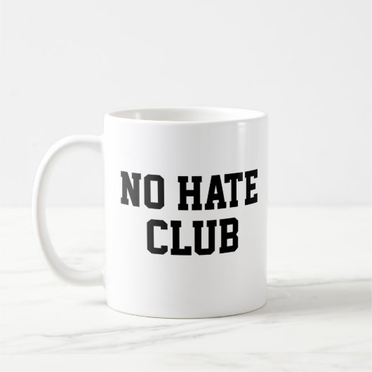 Kein-Hass-Club Kaffeetasse (Links)
