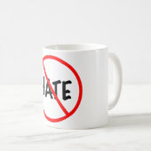 Kein Hass Kaffeetasse (VorderseiteRechts)