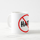 Kein Hass Kaffeetasse (Vorderseite Links)