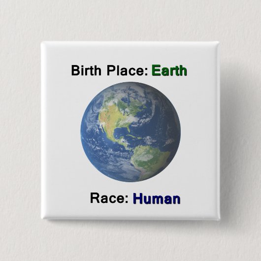 Kein Hass-menschliche Rasse-Gleichheits-Knopf Button (Vorderseite)