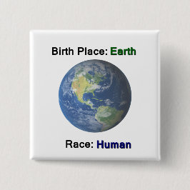 Kein Hass-menschliche Rasse-Gleichheits-Knopf Button