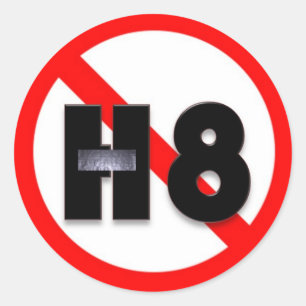 Kein Hass Runder Aufkleber